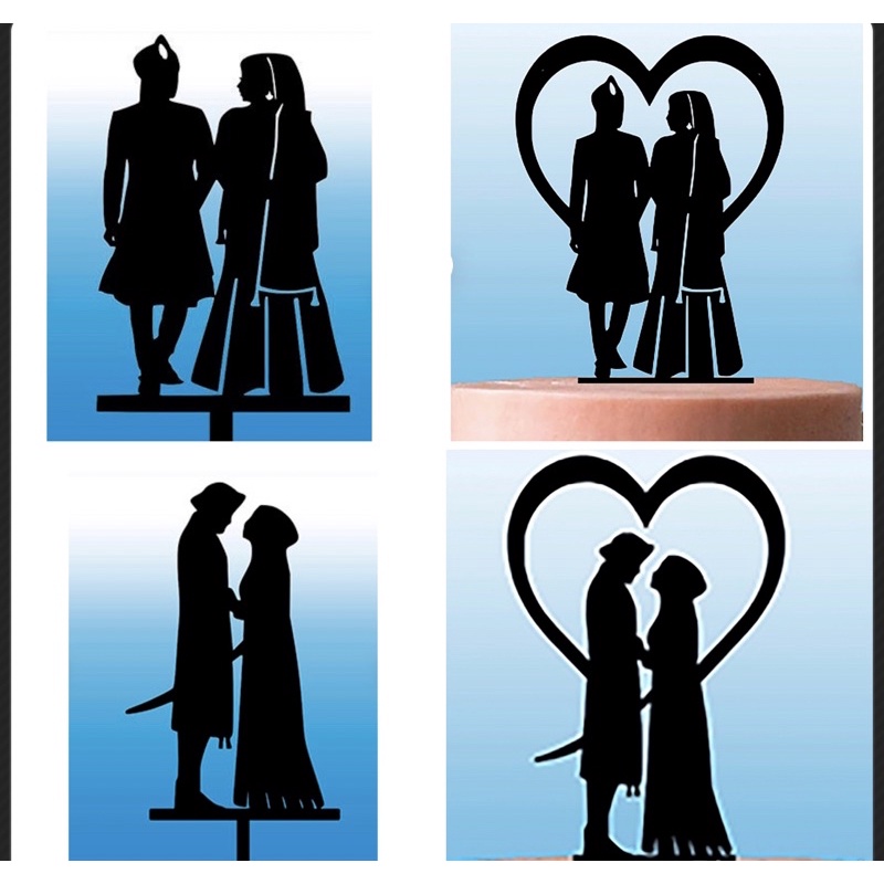 [SG Seller] Indian Wedding Cake Topper / Custom Cake Topper / Fast