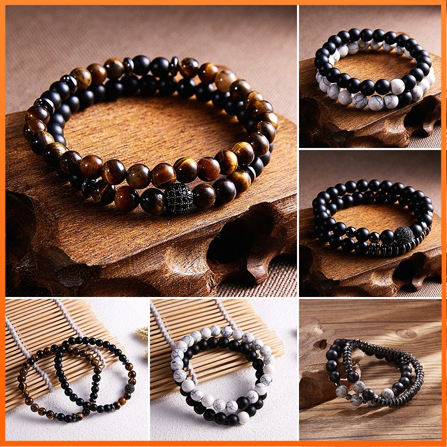 Mens lava stone on sale bracelet