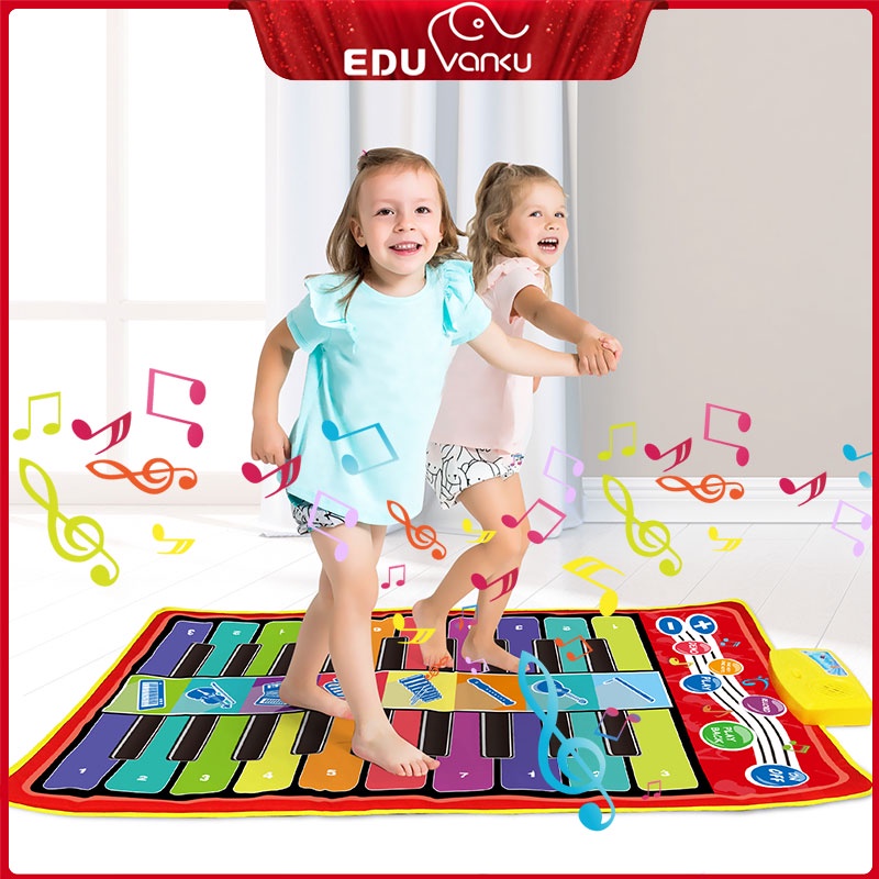 EduVanku Musical Playmat Playgym Baby Toddler Activity Gyms TwoPlayer