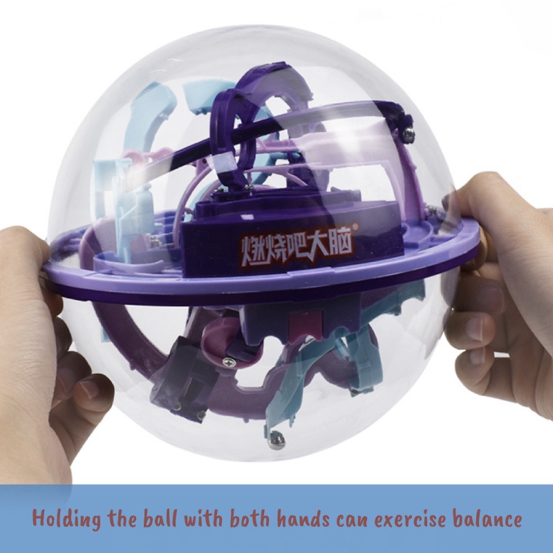 3D Magical Maze Intellect Ball Labyrinth Sphere Globe Toys For Kids ...
