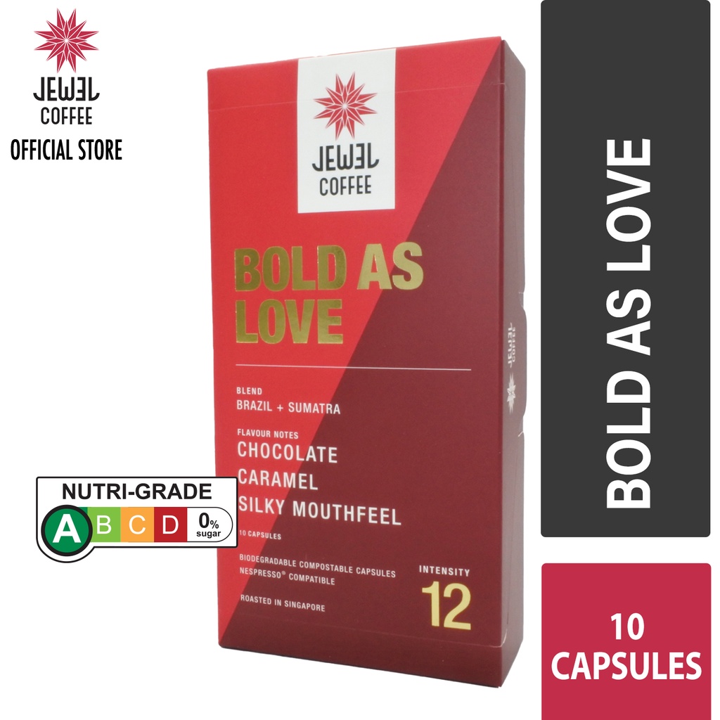 Jewel Coffee Bold As Love Specialty Coffee Capsules (Box Of 10 Capsules