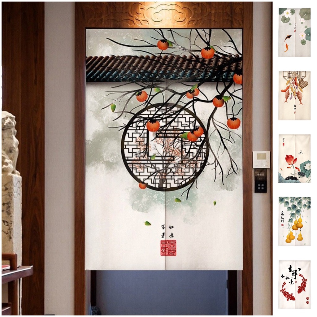 Custom Doorway Curtain Chinese Shade Curtain for Bedroom Half Curtain ...