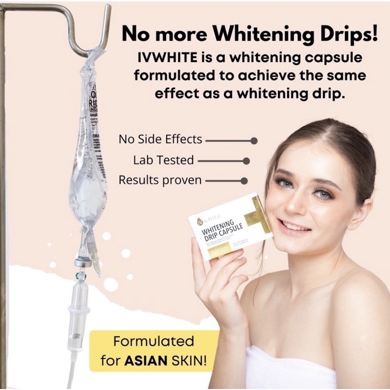 IVWhite KOREA Whitening Drip Capsule Formulated For Asian Skin Shopee Singapore