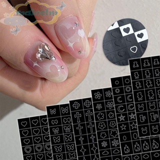 STICKER - Nail Art Airbrush Stencils - Set A | 4 pcs