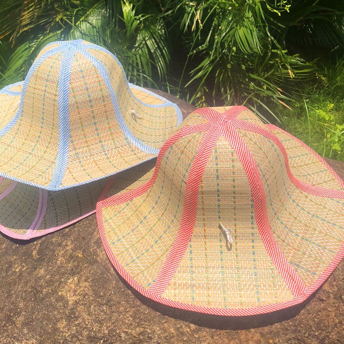 Straw Hat Folding Fan Hat Men S And Women S Silver Leather Reflective Sunbonnet Fishing Hat