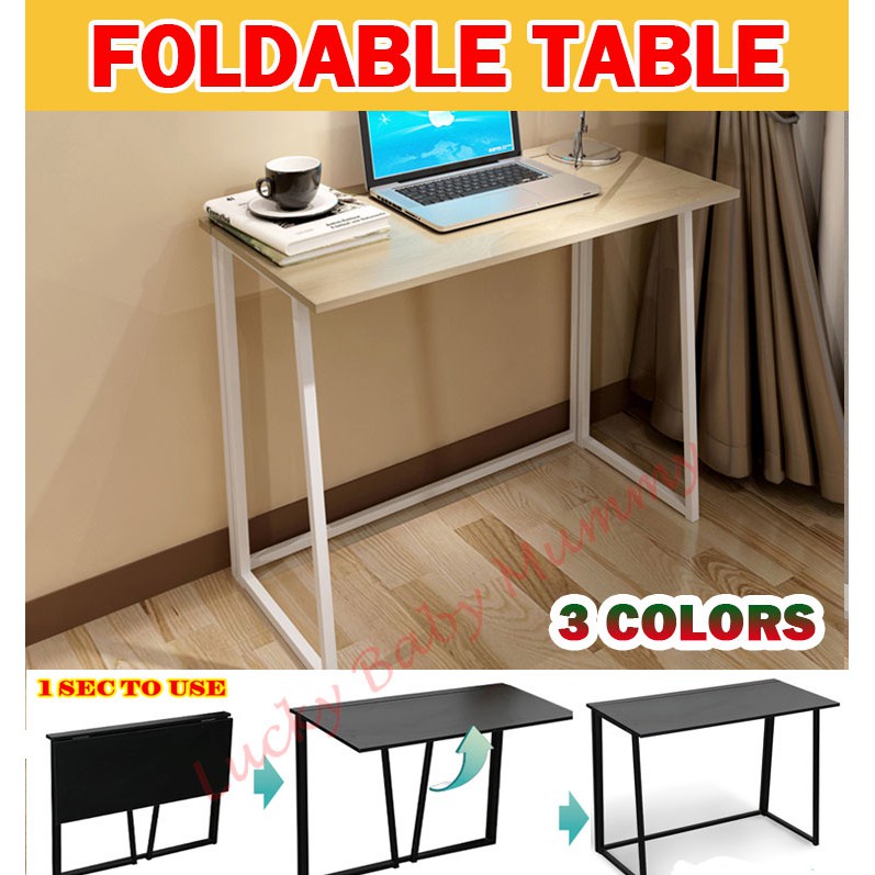 Type A Foldable Computer Table/ PC Desk / Fireheart | Shopee Singapore