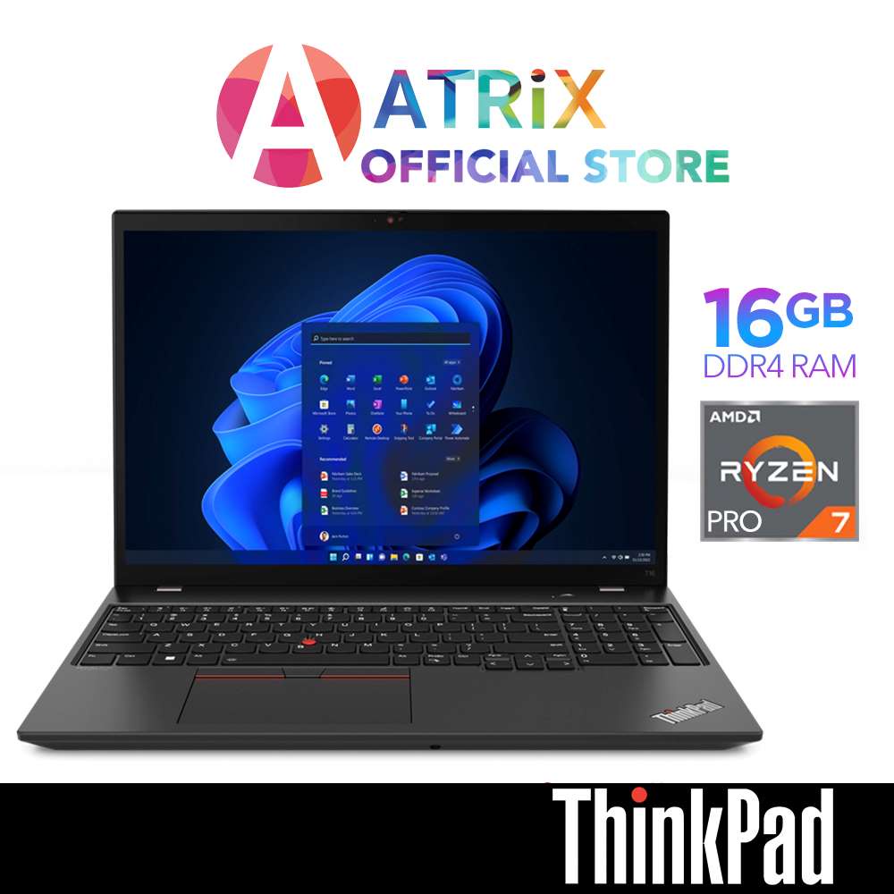 【Express Delivery】ThinkPad T16 Gen 1 | 21CHS00E00 | 16"FHD+ | Ryzen 7 PRO 6850U | 16GB/512GB SSD | Win10/1