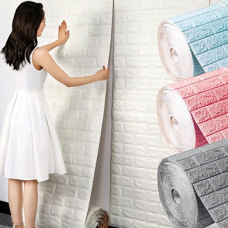 5Mx70cm wallpaper sticker 3D fashion self-adhesive wall sticker thick ...