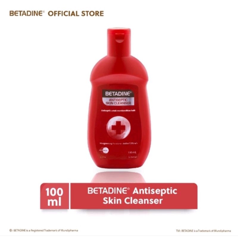 Betadine Antiseptic Skin Cleanser 100ml Antiseptic Liquid Bath Soap