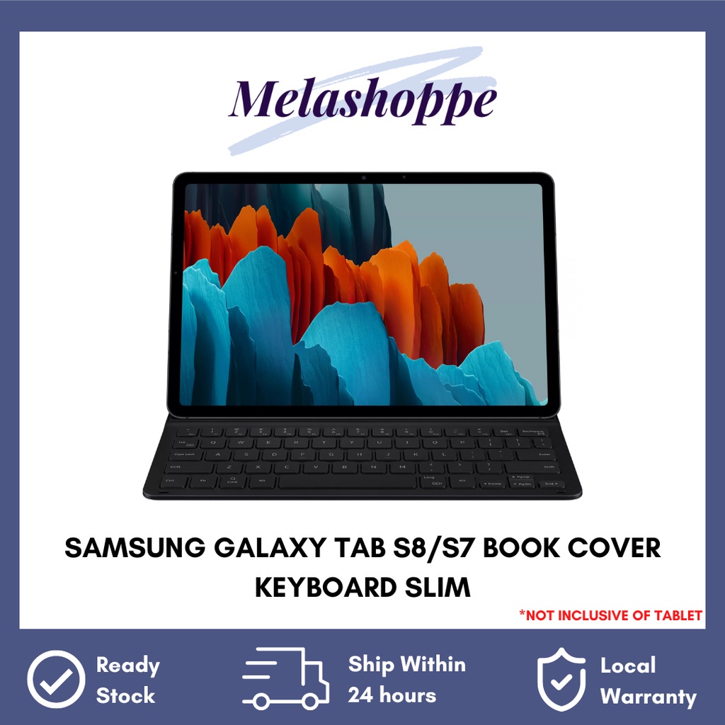 Samsung Galaxy Tab S8s7 Book Cover Keyboard Slim Shopee Singapore 3731