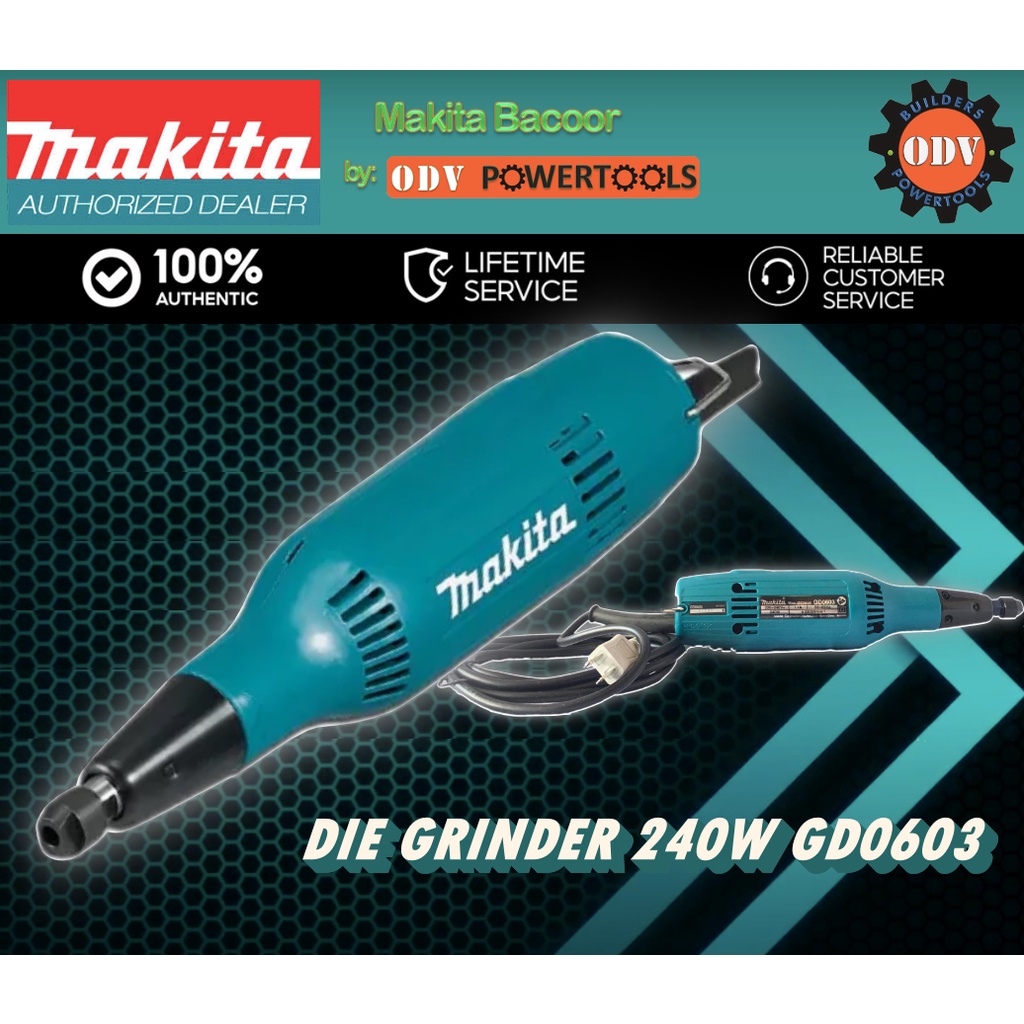 MAKITA Die Grinder 240W GD0603 ODV POWERTOOLS Shopee Singapore