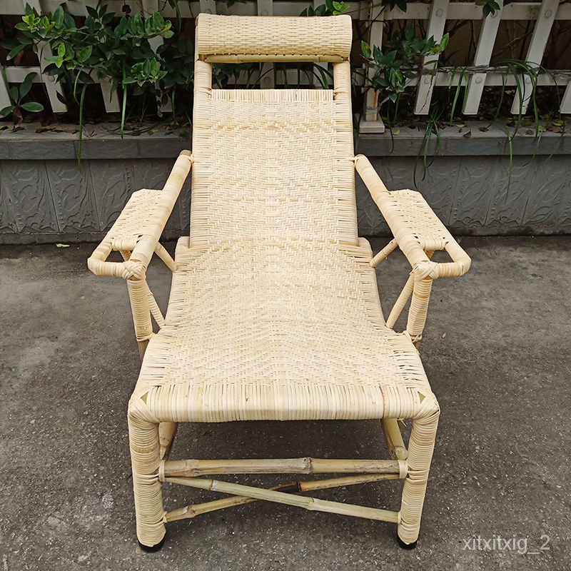 SG Local spot OldFashioned Rattan Chair Summer Recliner Rattan Woven