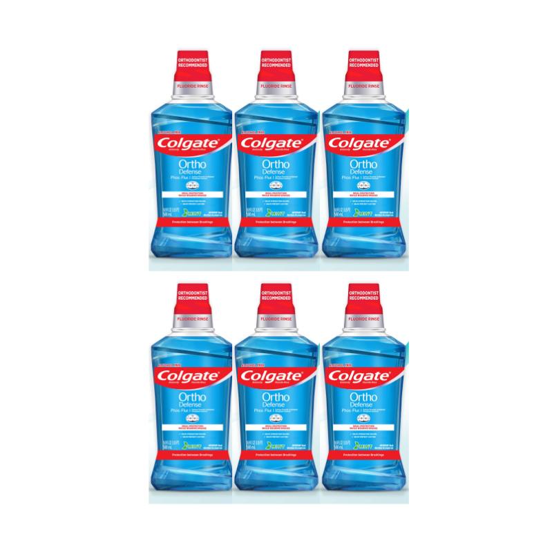 (Bundle of 6) Colgate Ortho Defense Mouthwash 500ml Shopee Singapore