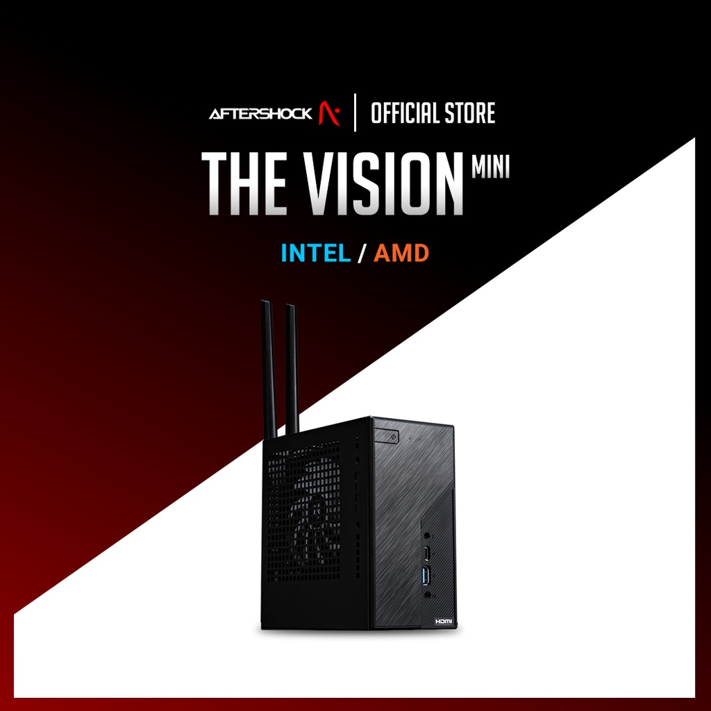 AFTERSHOCK Vision Mini | i3 12100 / i5 12400 / R5 5600G / R7 5700G | 16GB RAM