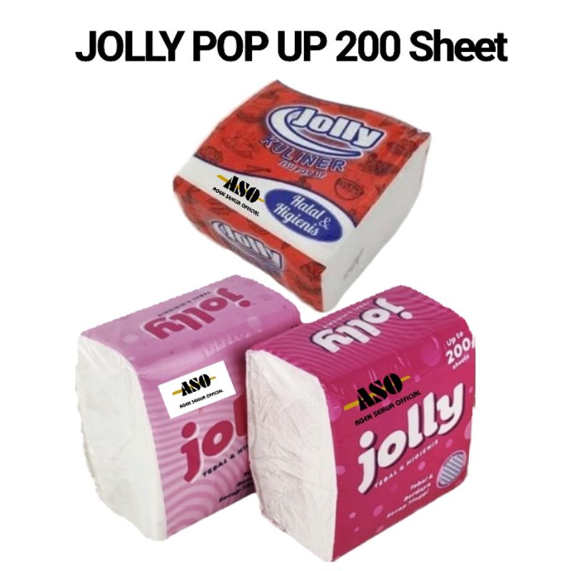Tisu Tissue JOLLY POP UP 2ply 160 Sheet PROMO !!! - Gambar 4