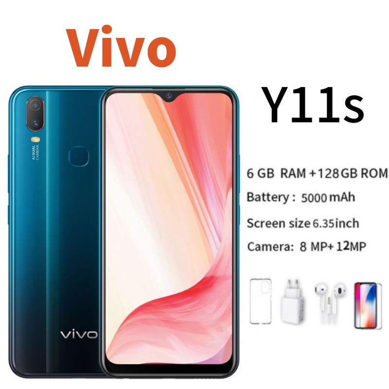 vivo Y11 (6GB+ 128GB)(8+256GB), 5000mAh, 8MP / 13MP + 2MP Dual Rear