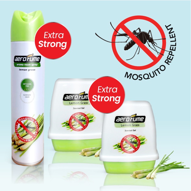 [SG] EXTRA STRONG Aerofume Lemongrass Air Freshener Bundle(Mosquito