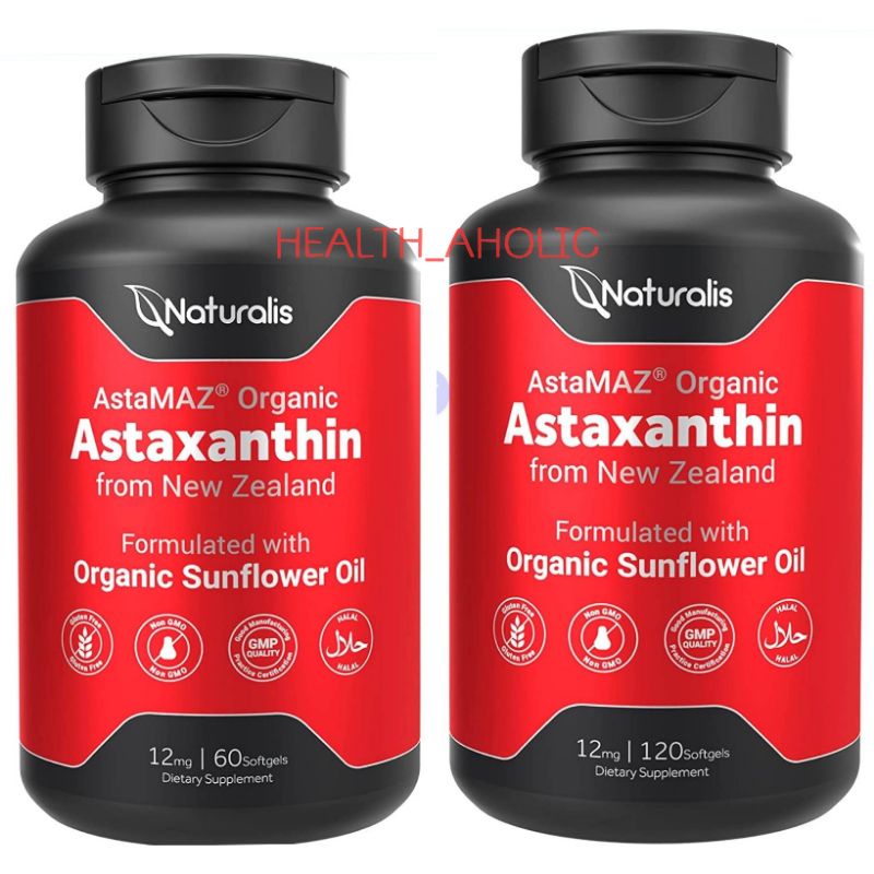 ! Ixnaturalis New Zealand Astaxanthin 12 mg. (There Are 2 Sizes 60 And