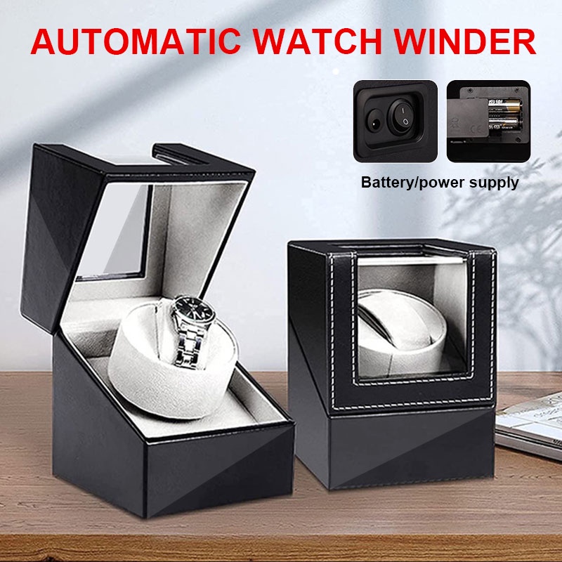 Carbon Fiber Motor Shaker Watch Winder Holder Automatic Winding Luxury