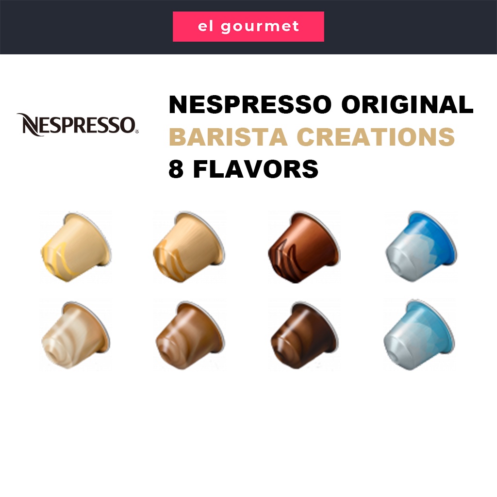 NESPRESSO Original Barista Creations Coffee Capsules 8 Flavours Sold by sleeve Shopee Singapore