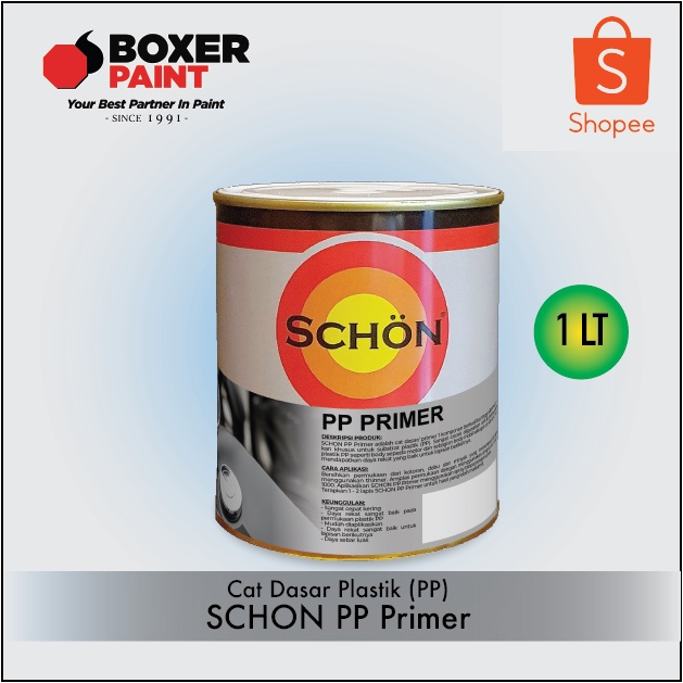 (1 LT) SCHON PP Primer Cat Helm/ Dashbor/ Plastik/ Sepeda Motor - Gambar 2