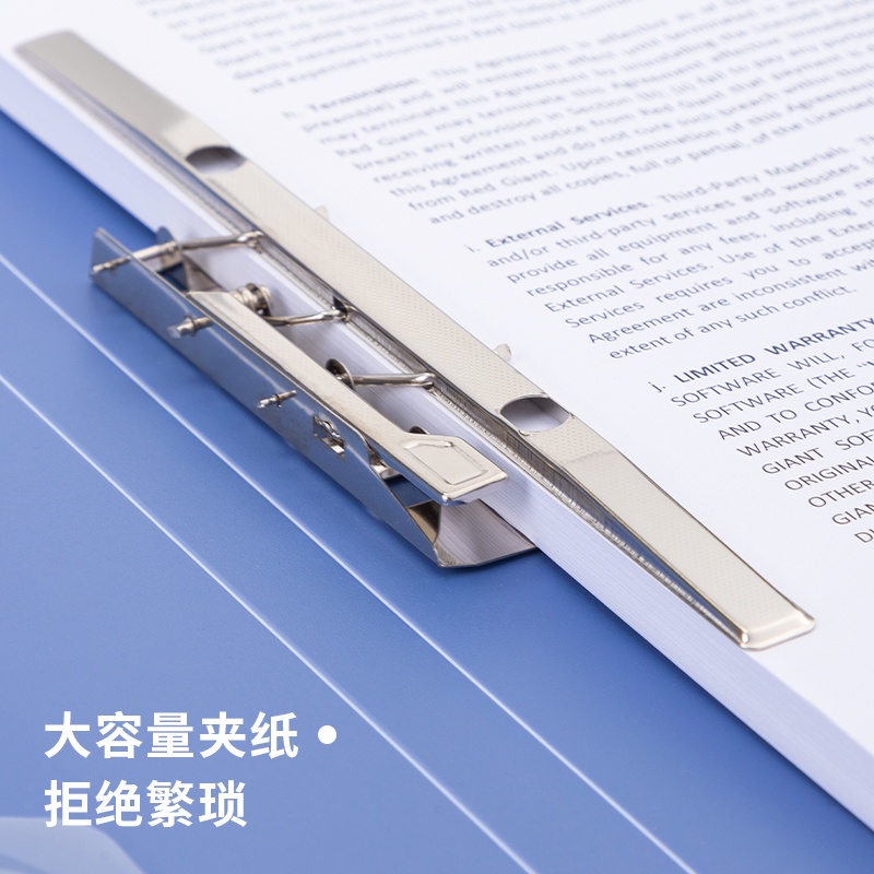 Deli Clamp Folder / Clip Folder / Map Dokumen Jepit A4 Kapasitas 150 Lembar 530XAS - Gambar 3