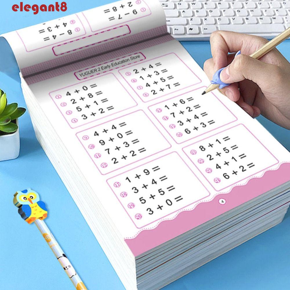 ELEGANT Arithmetic Exercise Books Primary School 80 Pages/Book Learning Within 10/20/50/100 Handwritten Children Math Training Books