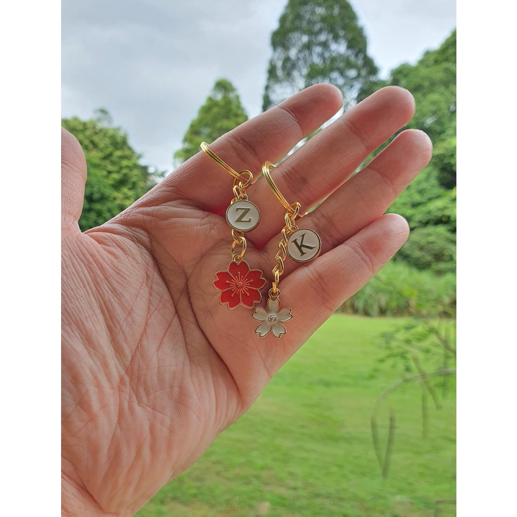 [SG] Customise Floral Series Keychain Shopee Singapore