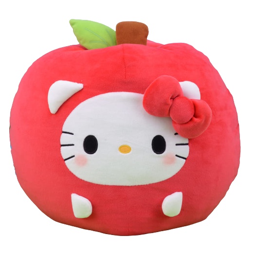 Hello Kitty アップルマスコット ぬいぐるみ Sanrio Hello Kitty in Apple Costume Round Plush Gift Toy | Shopee