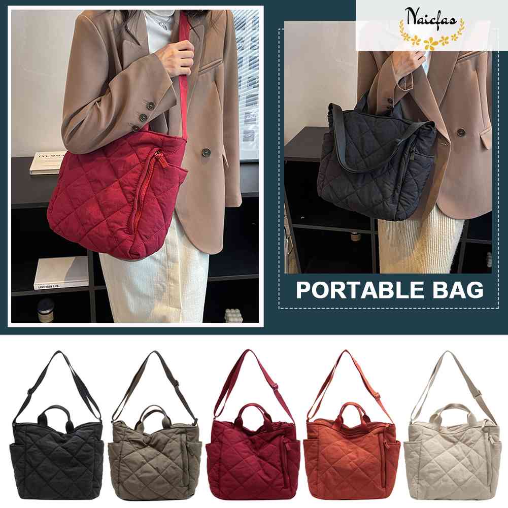 Autumn Winter Shoulder Bags Casual Quilted Women Handbags for Street ...