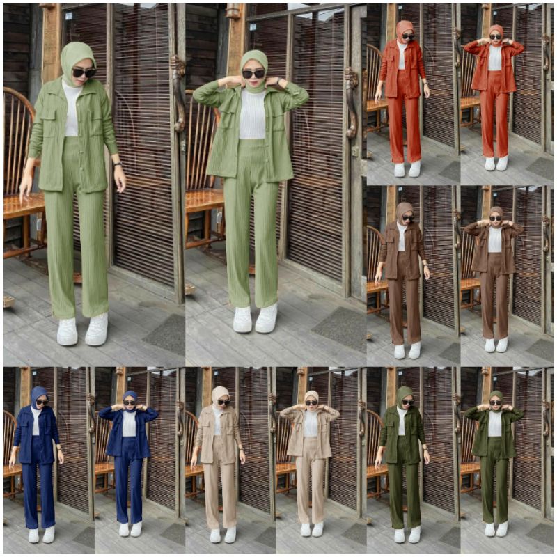Nabila Sets KNIT FASHION MUSLIM Women Suits Women Sets Knitting Women's Clothing ZR