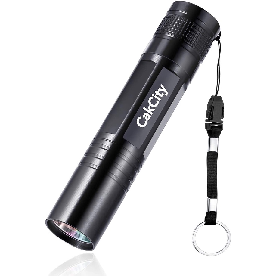 LED Mini Keyring Torch Ultra Bright IP44 Outdoor Waterproof Black ...