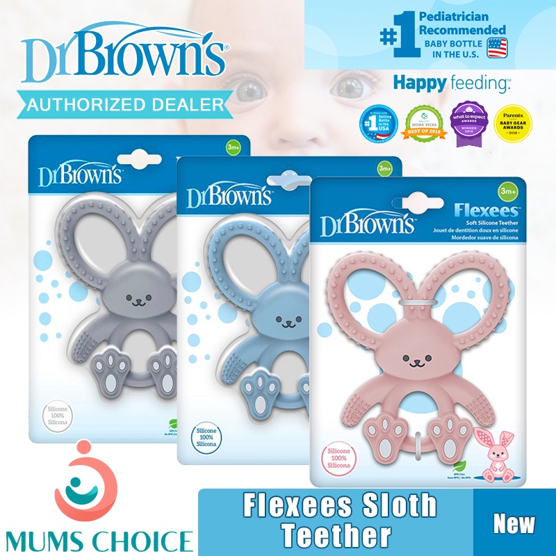 Dr. Brown’s™ Bunny Long Limbed Silicone Teether | Shopee Singapore