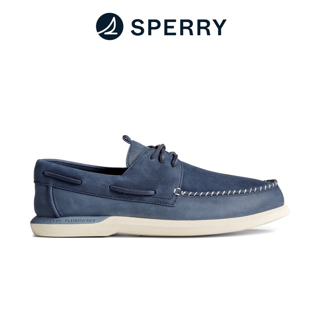Sperry Men's Authentic Original PLUSHWAVE 2.0 Boat Shoes Navy Blue