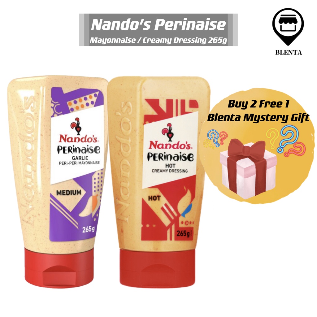Nando’s Perinaise Hot Creamy Dressing/Garlic Medium Mayonnaise 265g🔥SG ...