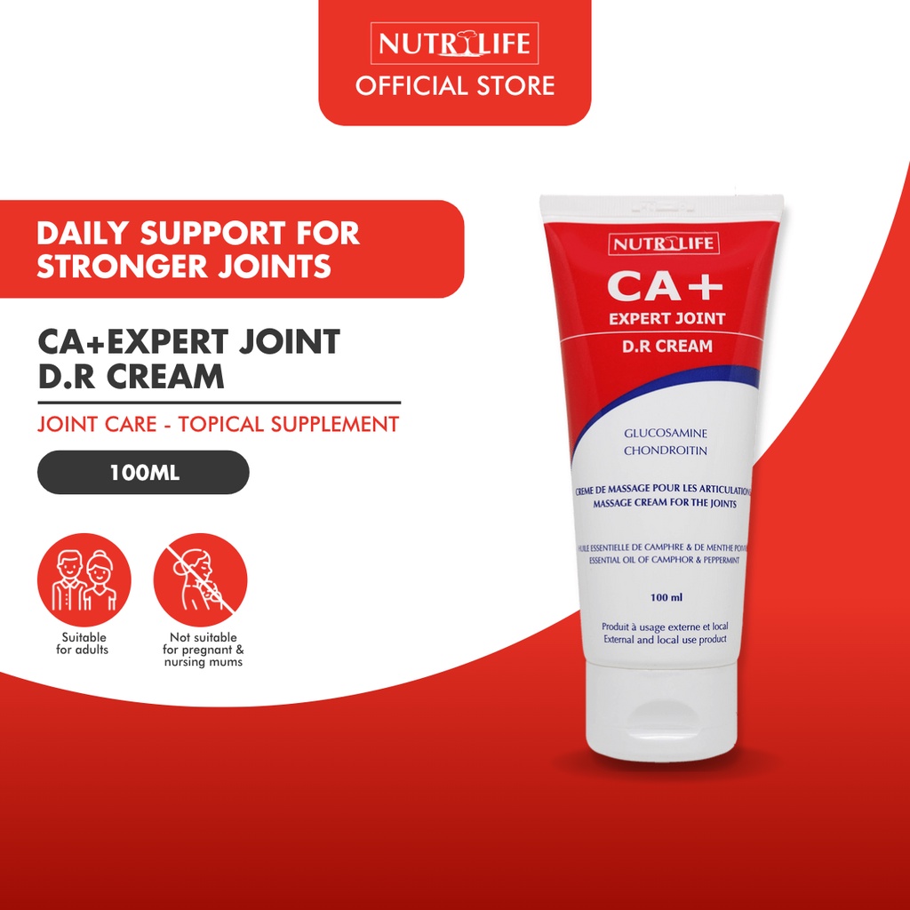 NutriLife CA+ Expert Joint D.R. Cream with Glucosamine 100ml Joint