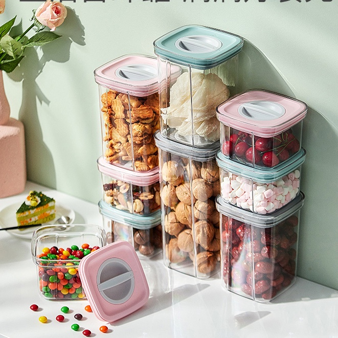 Dry Food Storage Box Stackable Food Container Multiple Size Container ...