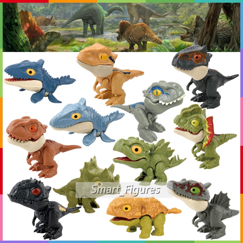 Dinosaur Minifigures T-Rex Carnotaurus Dilophosaurus Triceratops ...