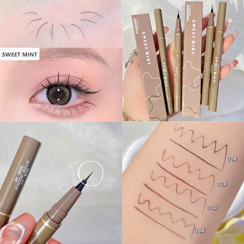 [Value Choice]CODSWEET MINT 0.05mm ultra-fine liquid eyeliner pen waterproof long-lasting non-smudge suitable for students
