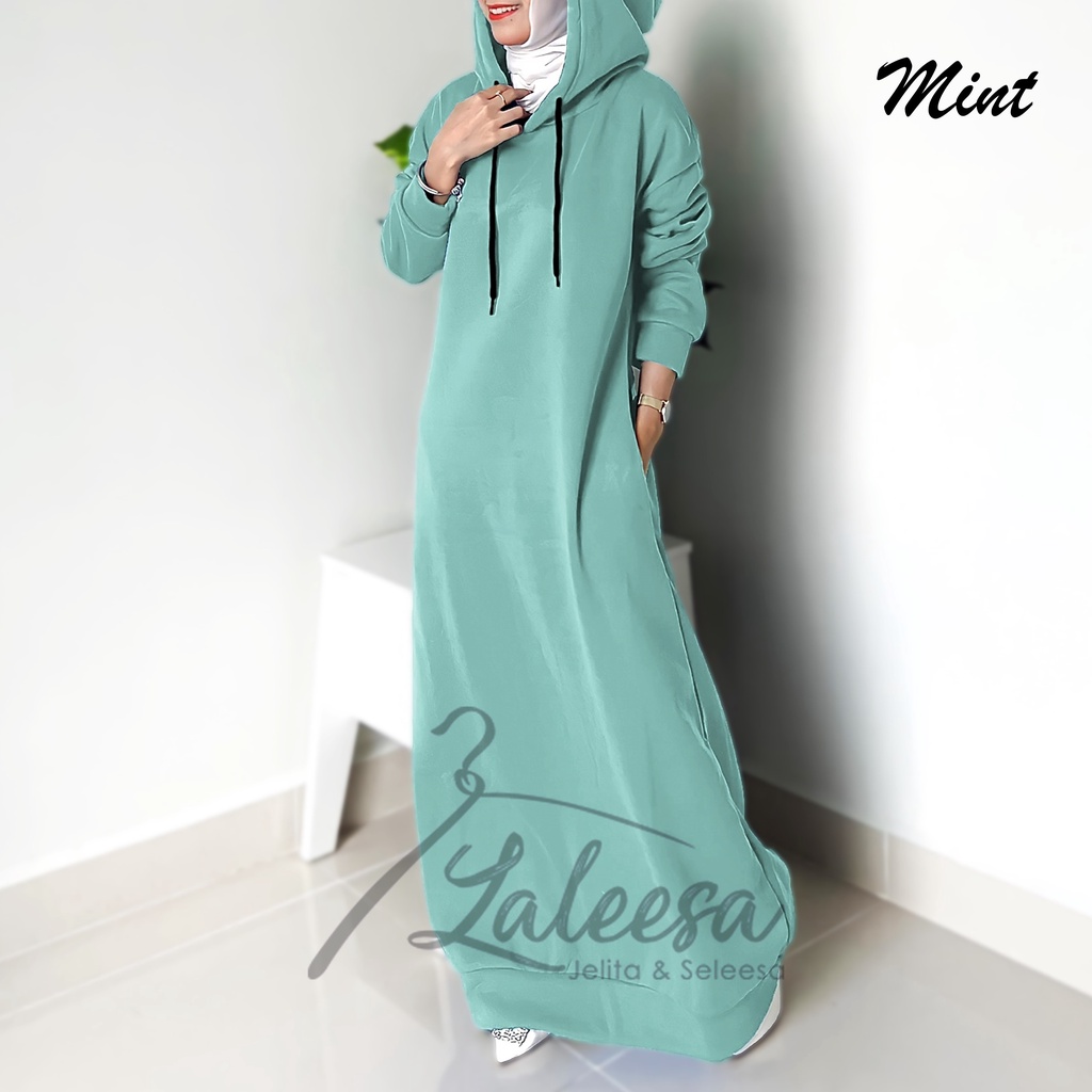 (Warna Baru) LALEESA DRESS HOODIE CLASSIC LD227527 BBB Long Hoodie ...