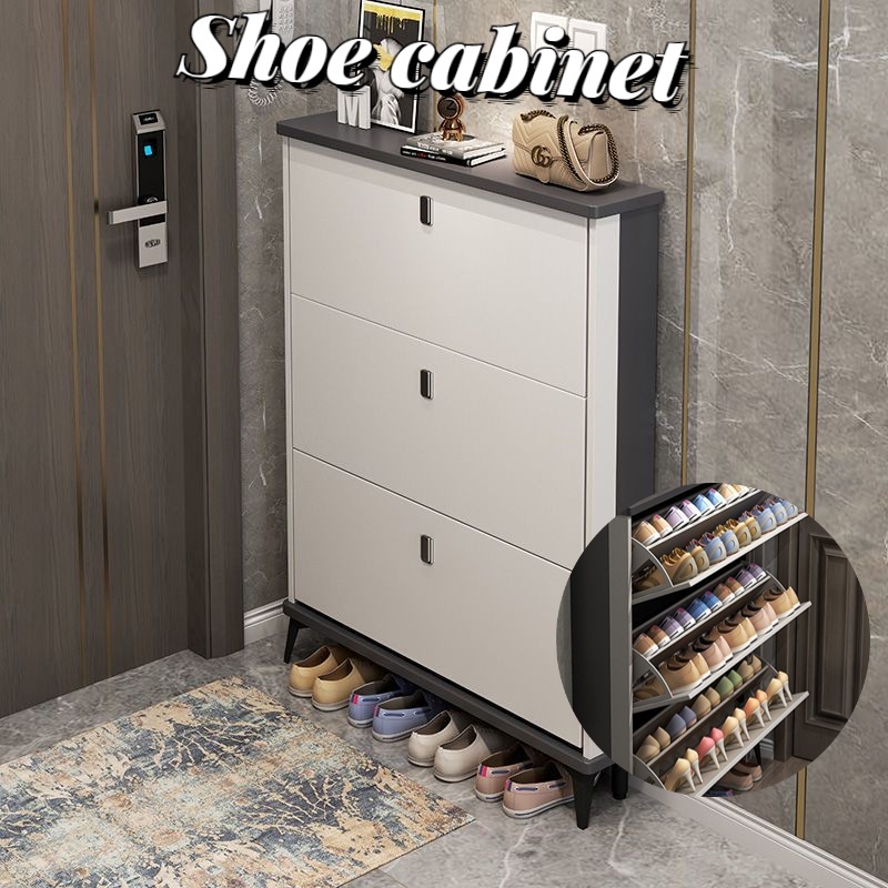 Save Space Shoe cabinet large capacity porch cabinet outside the door shoes cabinet storage simple storage shoe rack Shopee Singapore