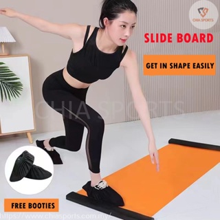 140/180/200cm Yoga Sliding Mat Sports Fitness Glide Plate Skating Training  Mat for Ice Hockey Roller Skating Leg Core Exercise