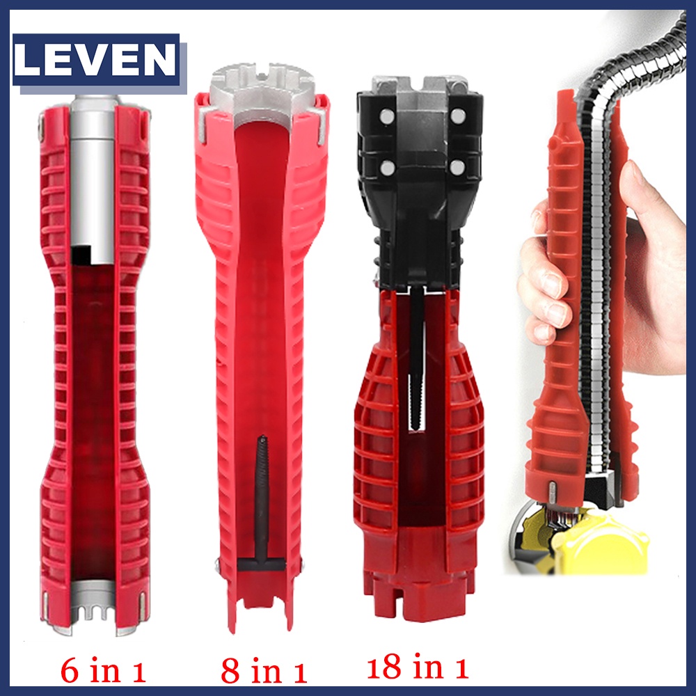 Multifunction Faucet Wrench Bathroom Plumbing Water Heater Repair Tools Wrench Set 8/14/18 in 1
