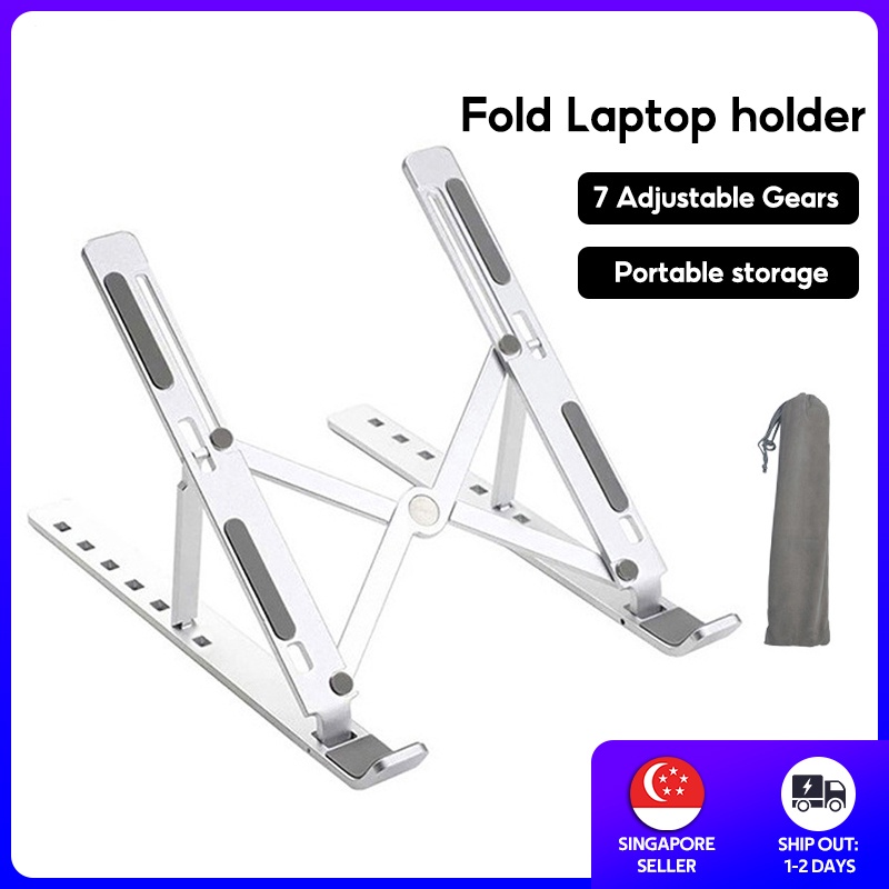 [SG] Foldable Stand Holder Aluminium Alloy Lifting laptop Heat