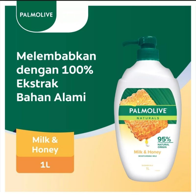 Palmolive NATURALS MILK & HONEY SHOWER GEL 1 LITER | Shopee Singapore