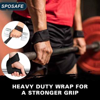 SG Seller] Weightlifting Wrist Straps Adjustable Non-slip Silicone Gym  Fitness Lifting Strap Wrist Support Sports