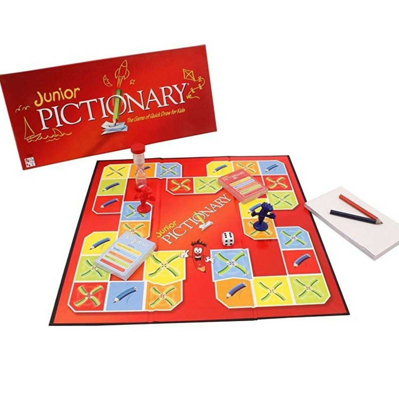 Board Game Kids Junior Pictionary Board Game Draw Guess Family Party