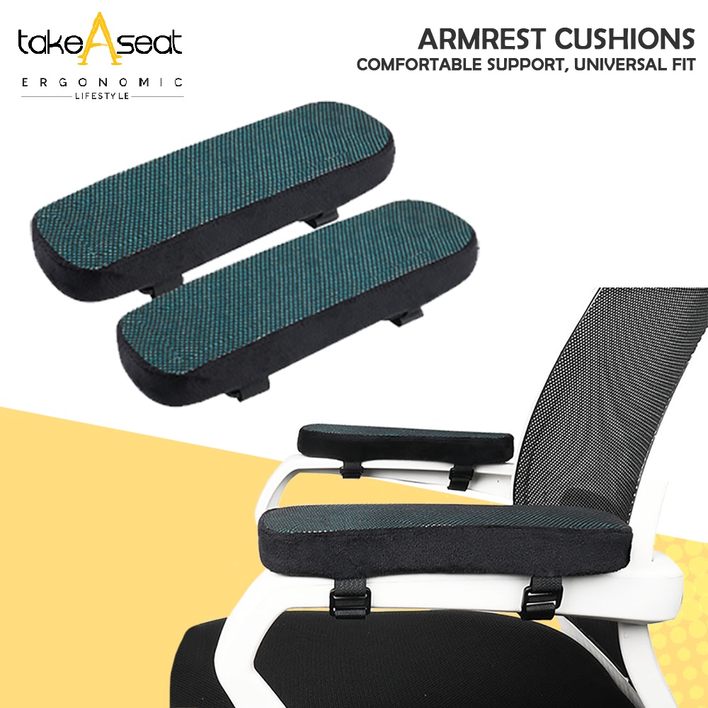 Armrest Cushions ★ Memory Foam With Gel Arm Cushion ★ Office Chair