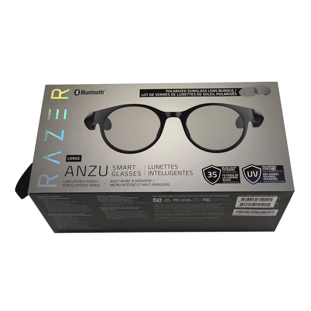 Razer Anzu Smart Glasses ( Round Design, Large ) Bluetooth Audio Glasses Shopee Singapore