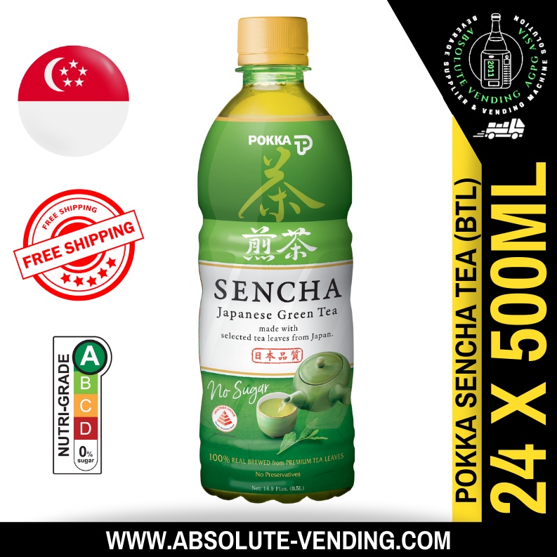 POKKA Sencha Green Tea 500ML X 24 (BOTTLE) Shopee Singapore